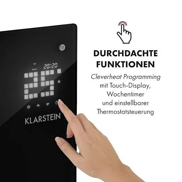 Конвекторный обогреватель Klarstein Bornholm Curved Ambient 2000 Вт (10033060) - фото 3