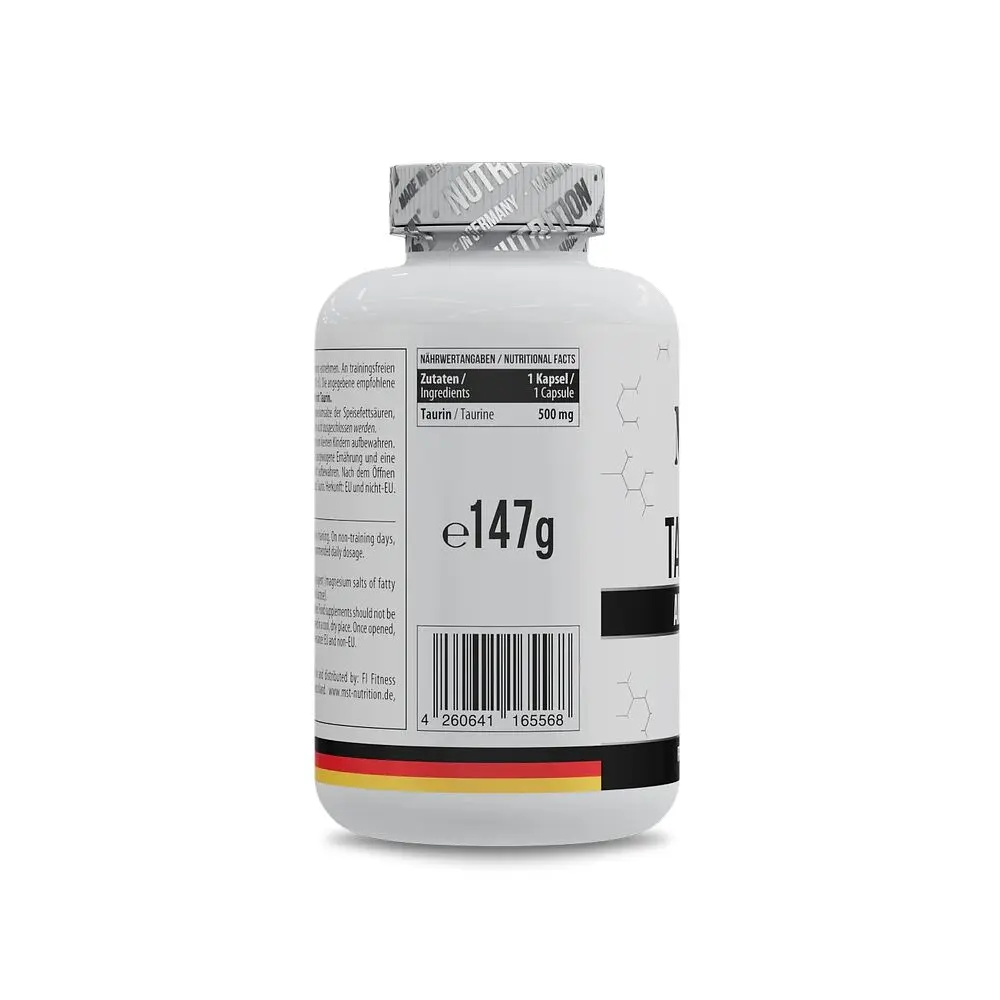 Таурін MST Nutrition Taurine, 240 капсул для підтримки загального здоров'я - фото 2
