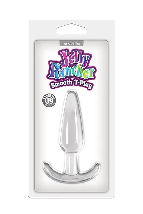 Анальний plug Jelly Rancher T-Plug Smooth Clear - фото 2