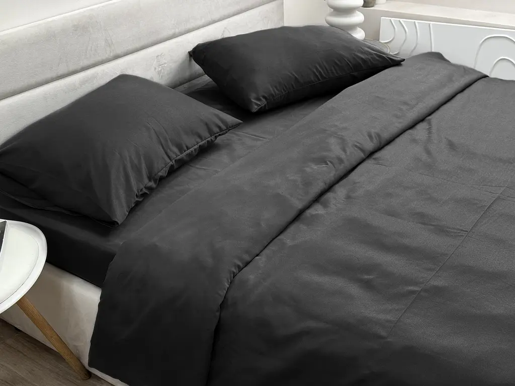 Комплект наволочок Ecotton 50х70 см 2 шт чорного кольору Black (25253) - фото 2