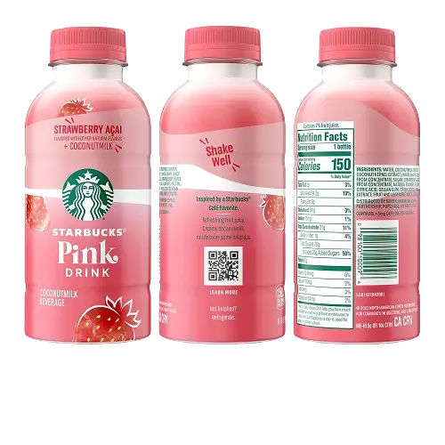 Напій Starbucks Pink Drink Bottle Strawberry 333 мл - фото 2
