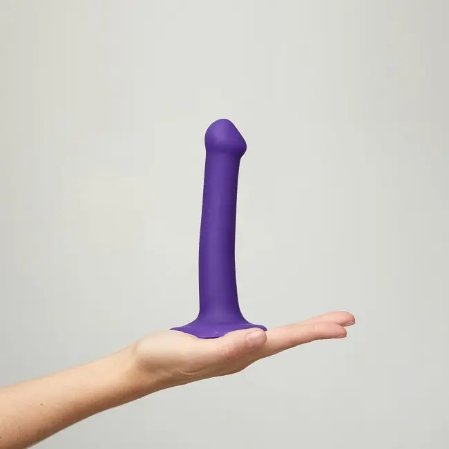 Фалоімітатор Strap-On-Me Bendable Double Density S 17 см чорний - фото 11