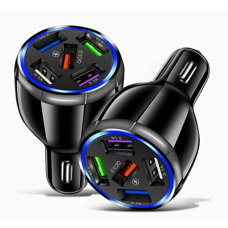 Автомобильное зарядное устройство DK 5USB Quick Charge 3.0 75W (BK-359) black - фото 7