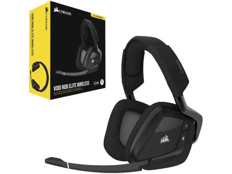 Навушники з мікрофоном Corsair Void RGB Elite Wireless Carbon (CA-9011201) - фото 12