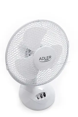 Настільний вентилятор Adler AD 7302, 23 см, 45 Вт, поворотний, 2 швидкості, регулювання нахилу, компактний вентилятор для дому та - фото 10