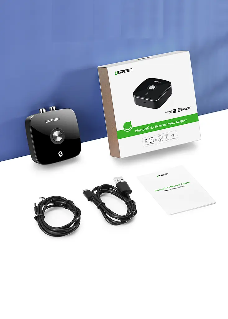 Аудіоприймач Bluetooth 5.0 Ugreen Black (aptX) - фото 2