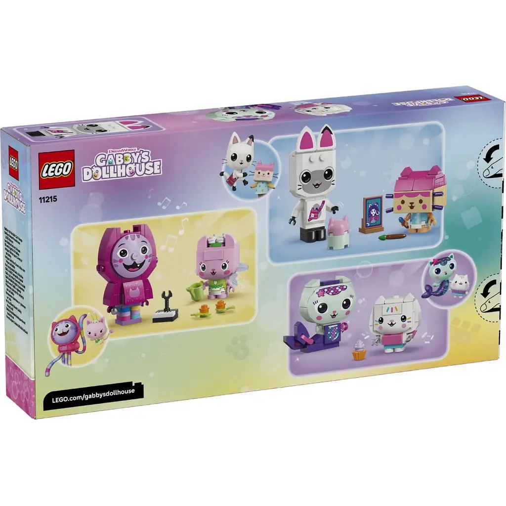 Конструктор LEGO Gabby's Dollhouse Друзі-коти Ґаббі з кубиків 324 деталі (11215) - фото 8