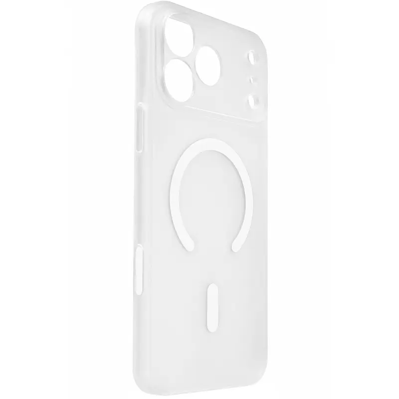 Чохол PC Epik Slim Matte with Magnetic Fit (camera button) для Apple iPhone 17 Pro Max / 18 Pro Max White