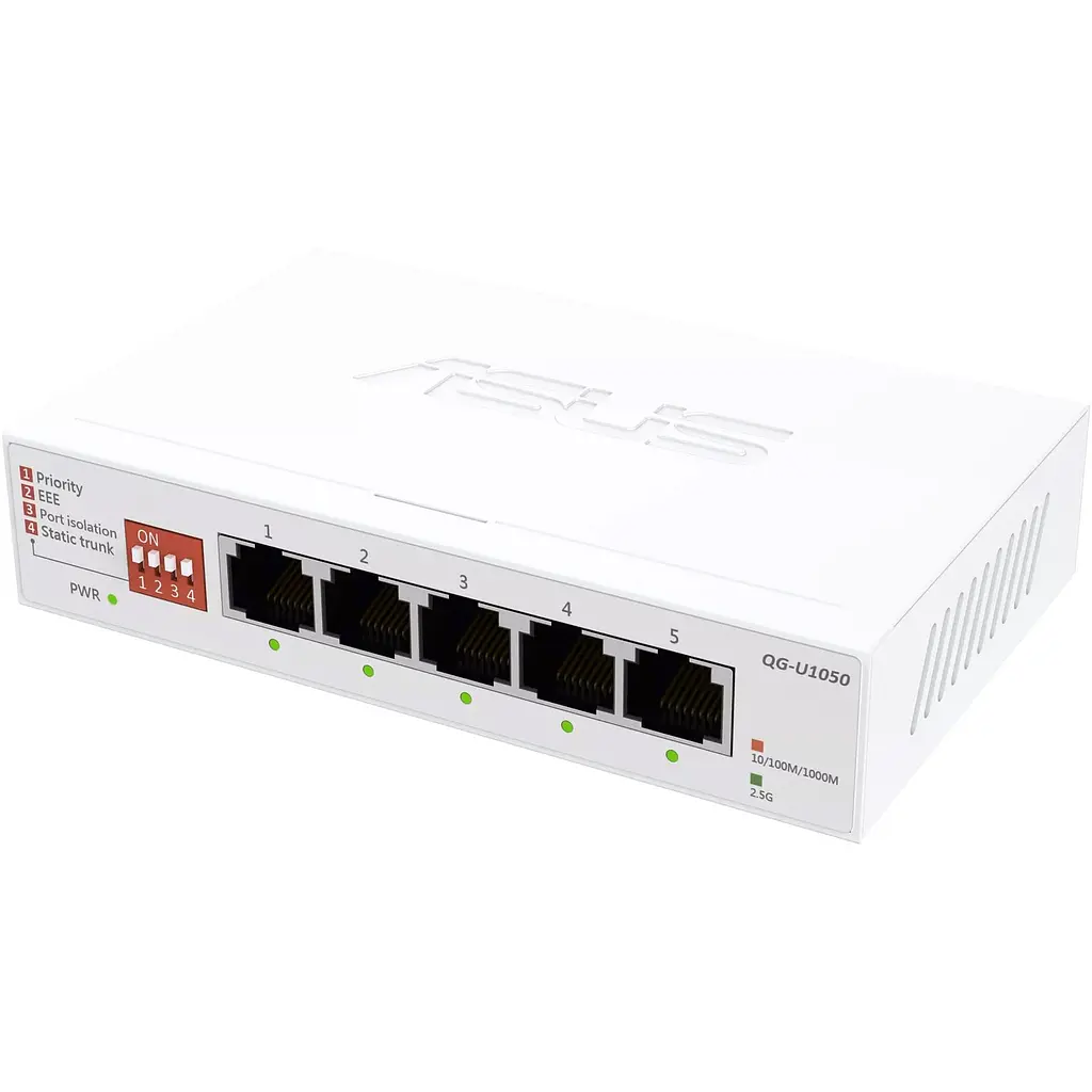 Комутатор Asus QG-U1050 5-Port 2.5G Unmanaged White (90IG09Z0-MO3B00) - фото 3