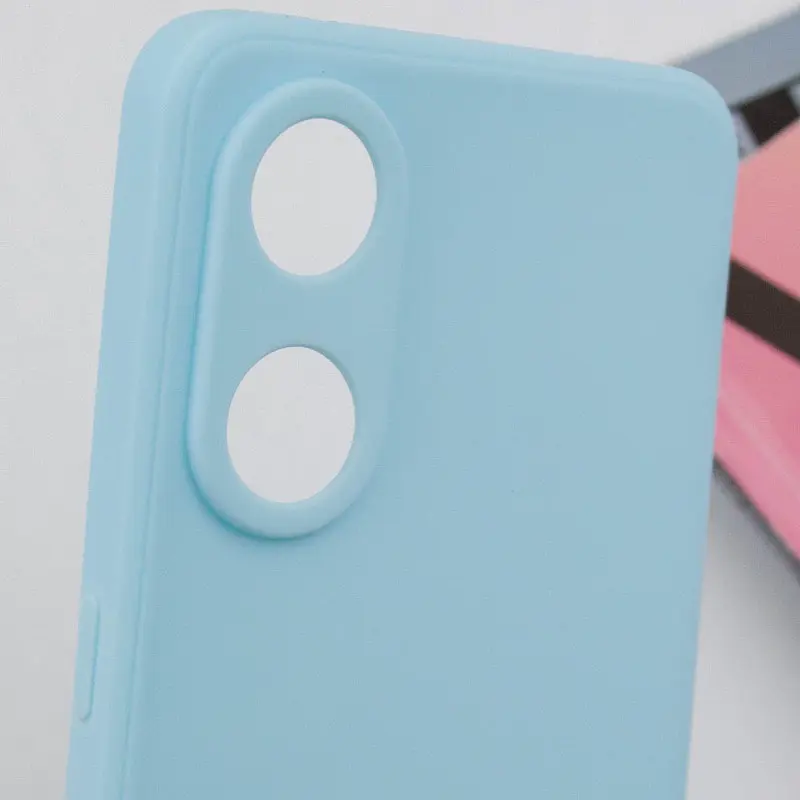 Силіконовий чохол Candy Full Camera для Oppo Reno 8 T 4G Бірюзовий / Turquoise - фото 5
