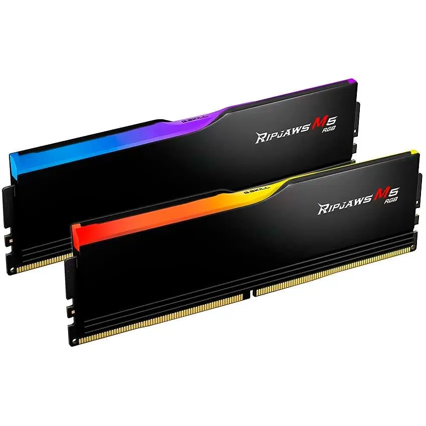 Модуль пам'яті G.Skill DDR5 32GB (2x16) Ripjaws M5 6400MHz RGB Black XMP (F5-6400J3239G16GX2-RM5RK) - фото 2
