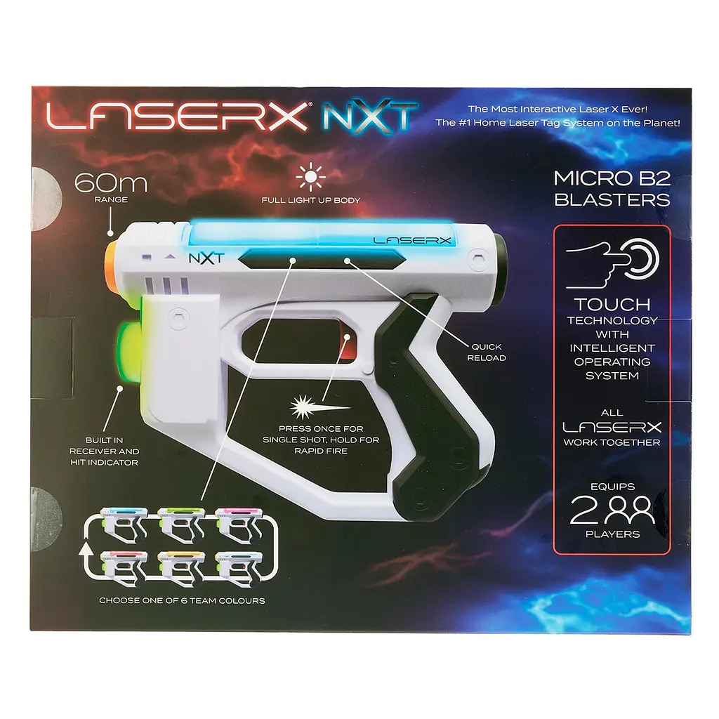 Ігровий набір для лазерних боїв Laser X NXT Micro для двох гравців (87538) - фото 5