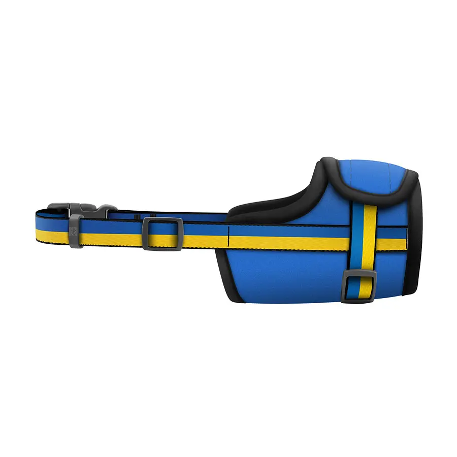 Намордник для собак WAUDOG Nylon, малюнок "Colors of freedom", пластиковий фастекс, розмір L, О 25-34 см - фото 2