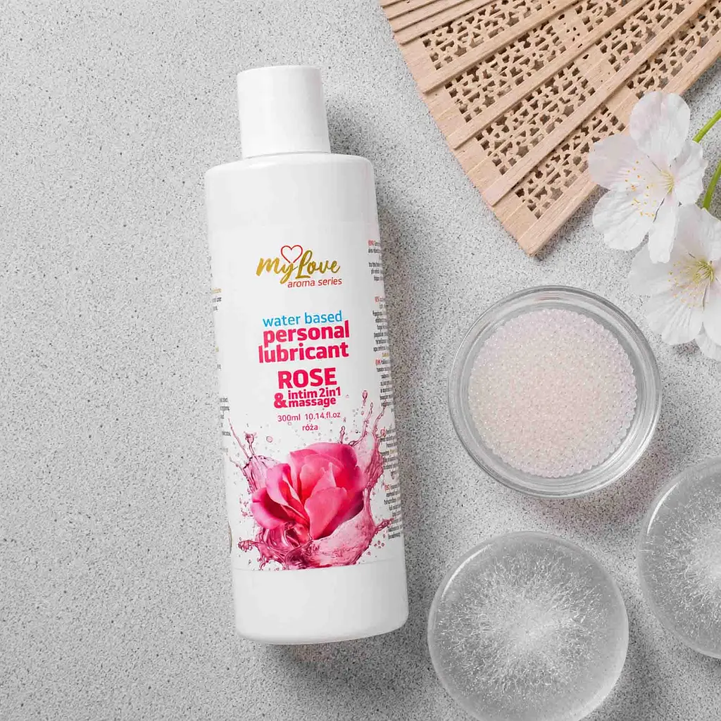 Лубрикант та масажний гель MyLove Aroma Series Rose 300 мл - фото 3