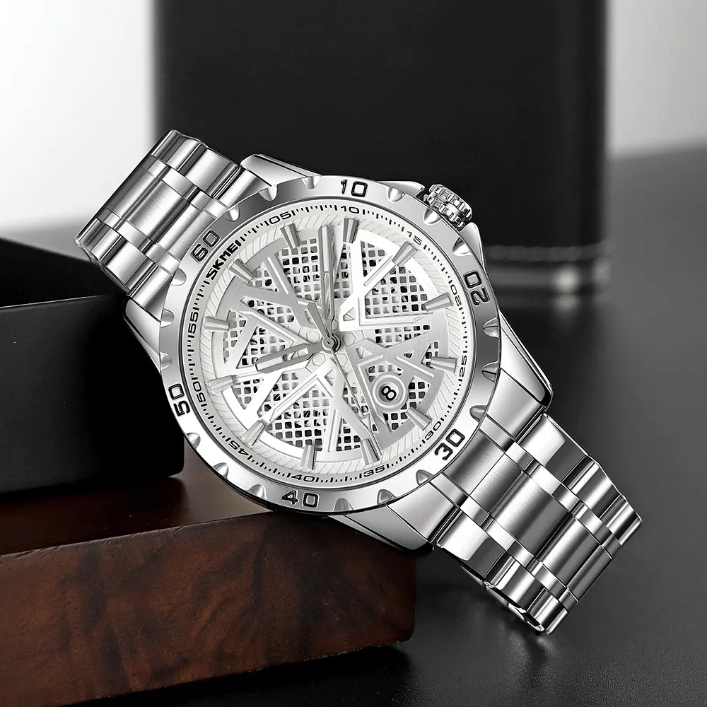Чоловічий наручний годинник 9337SISI Silver Skmei acs0030893 - фото 4
