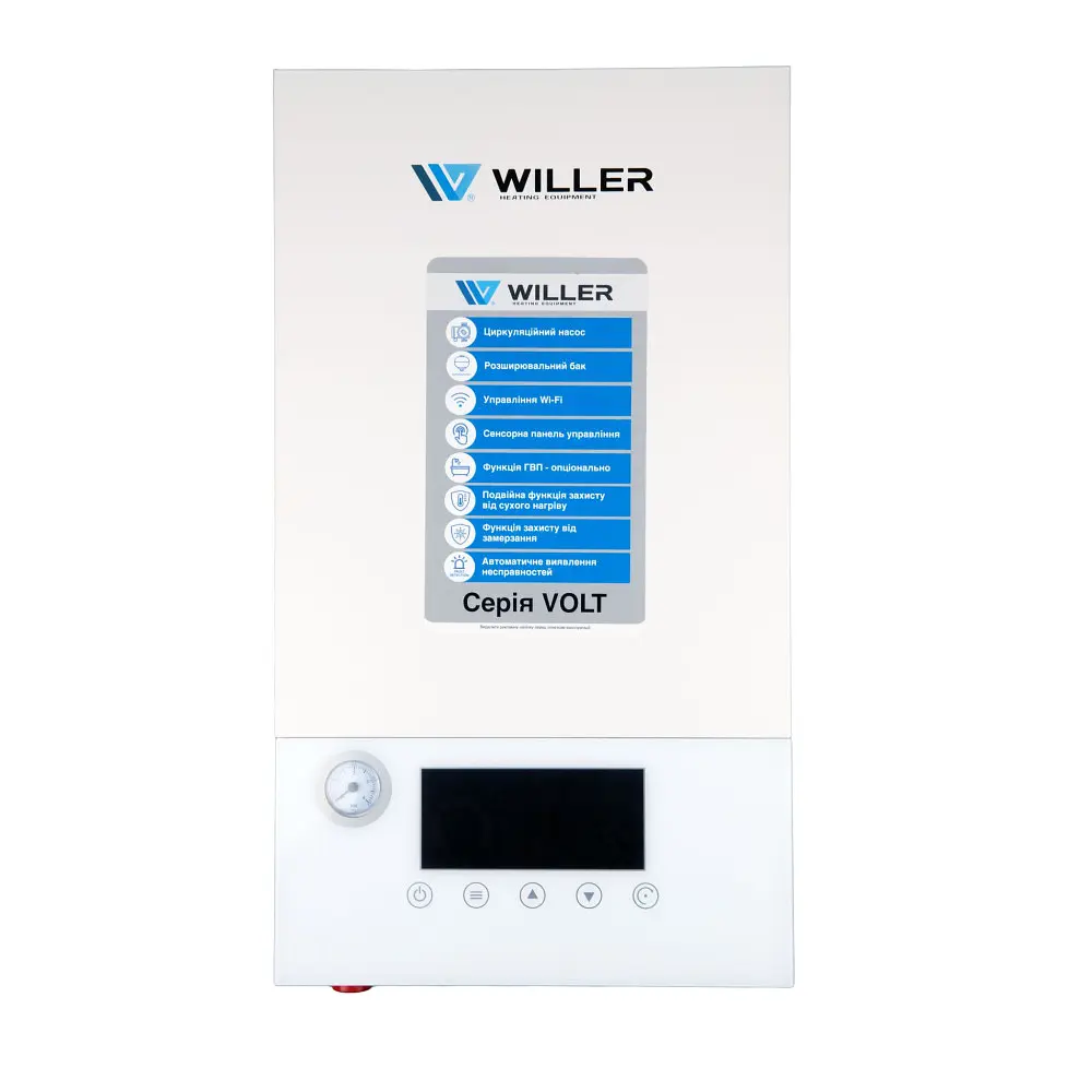 Електричний котел WILLER PT316 VOLT WF одноконтурний