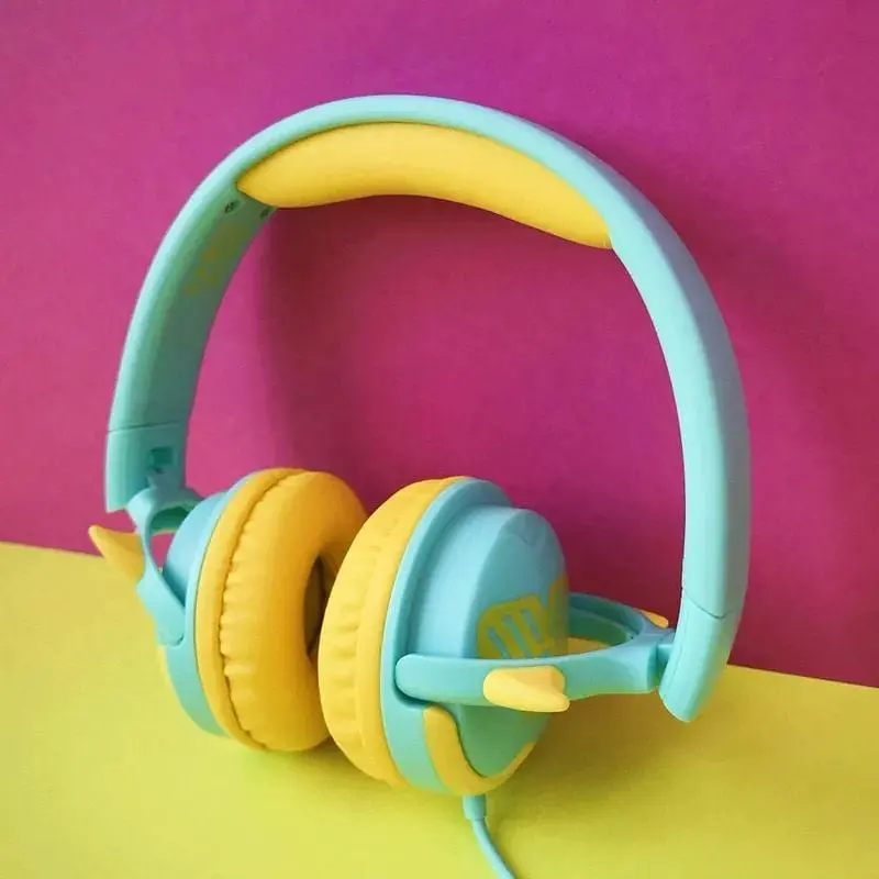 Детские наушники Celebrat A25 проводные яркие - фото 2