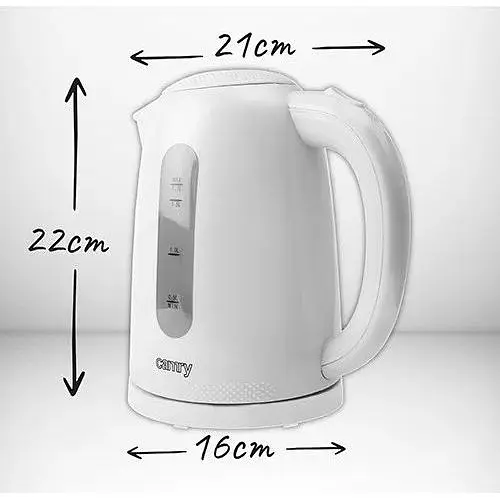 Электрический чайник Camry CR 1255 с индикатором уровня воды 1.7 л белый - фото 10