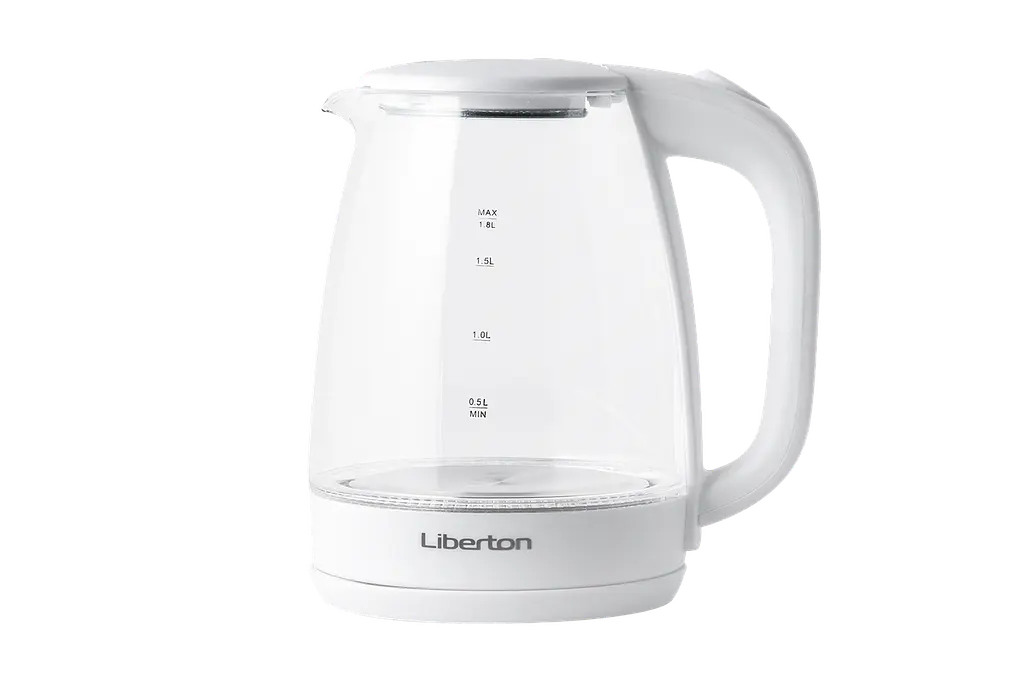 Електрочайник Liberton LEK-6807 1500W 1.8 л білий скло + пластик - фото 2