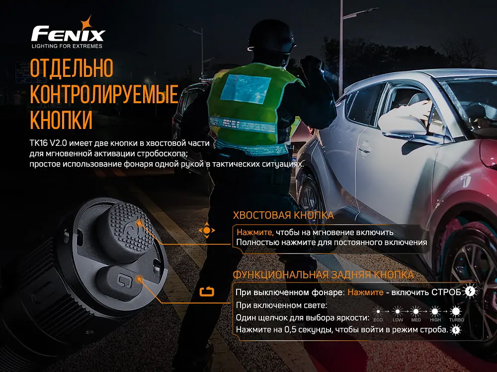 Фонарь ручной Fenix TK16 V2.0 - фото 8