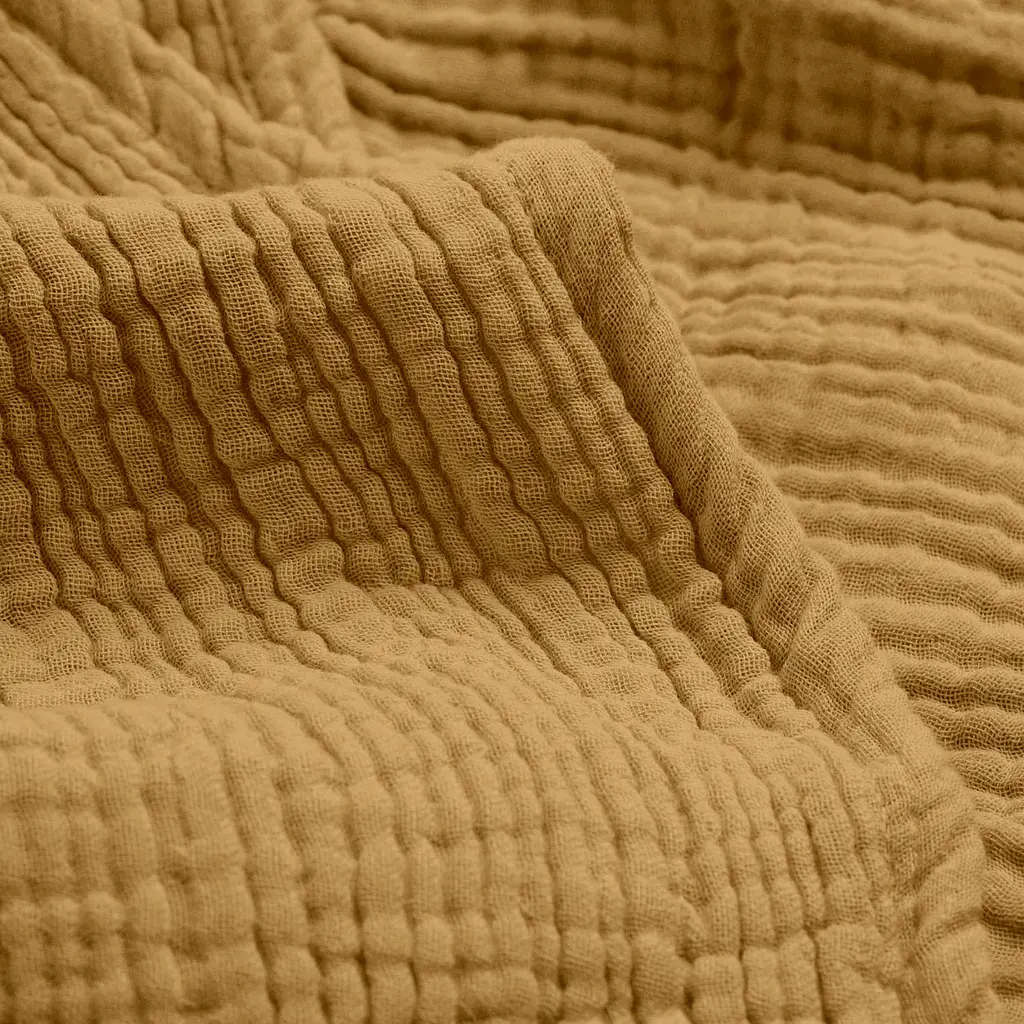 Простирадло на резинці муслін Cosas Mustard 200х200х20 см (08Muslin_Mustard_200x200x20) - фото 8