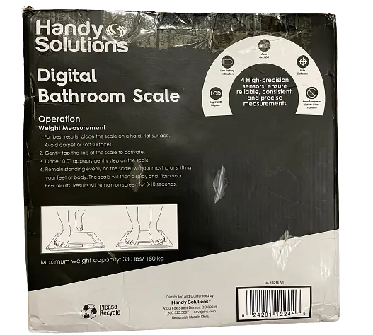Весы электронные напольные бытовые Handy Home Solutions digital bathroom scale для взвешивания тела домашние весы - фото 6