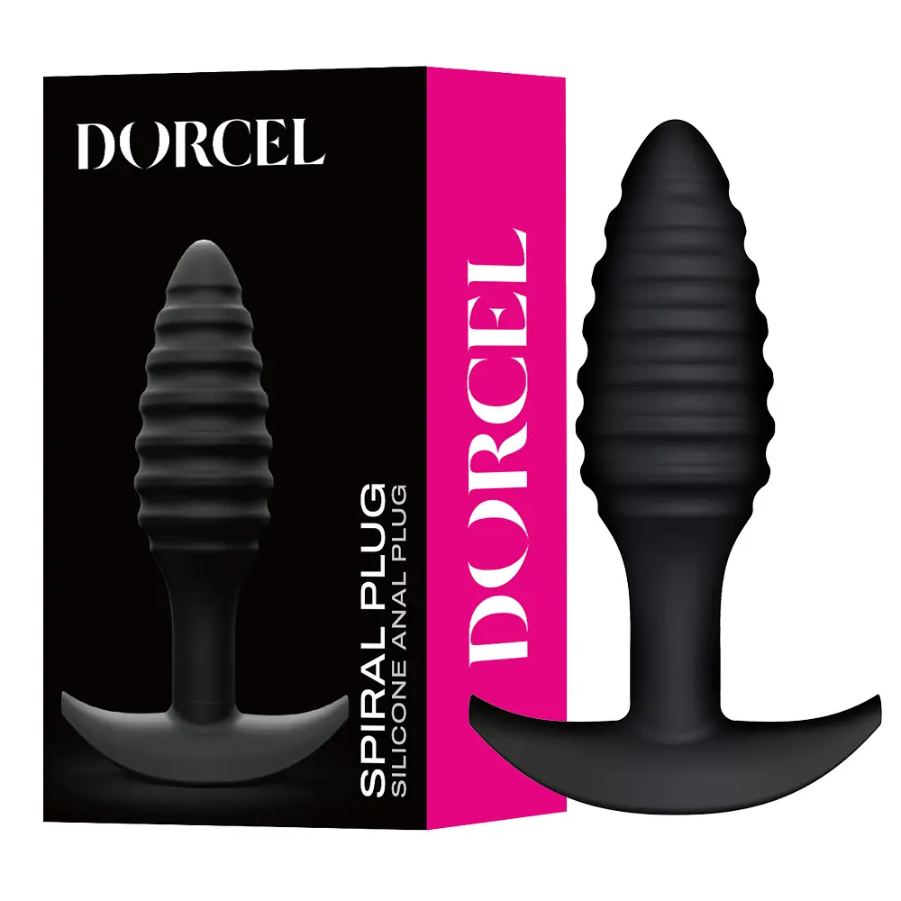 Анальна пробка Dorcel Spiral Plug 10.6 см (чорний) - фото 7