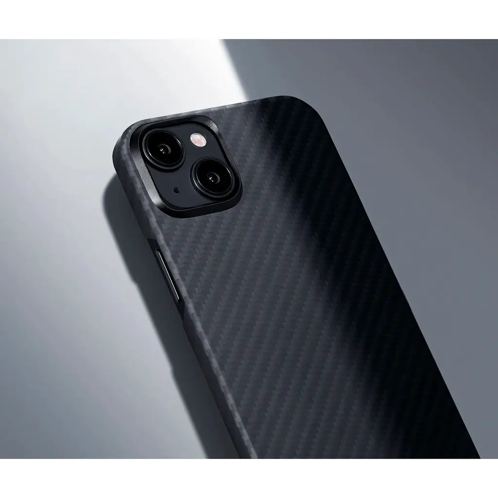 Чехол-накладка Pitaka MagEZ Case 4 Twill 1500D Black/Grey для iPhone 15 (KI1501) - фото 8