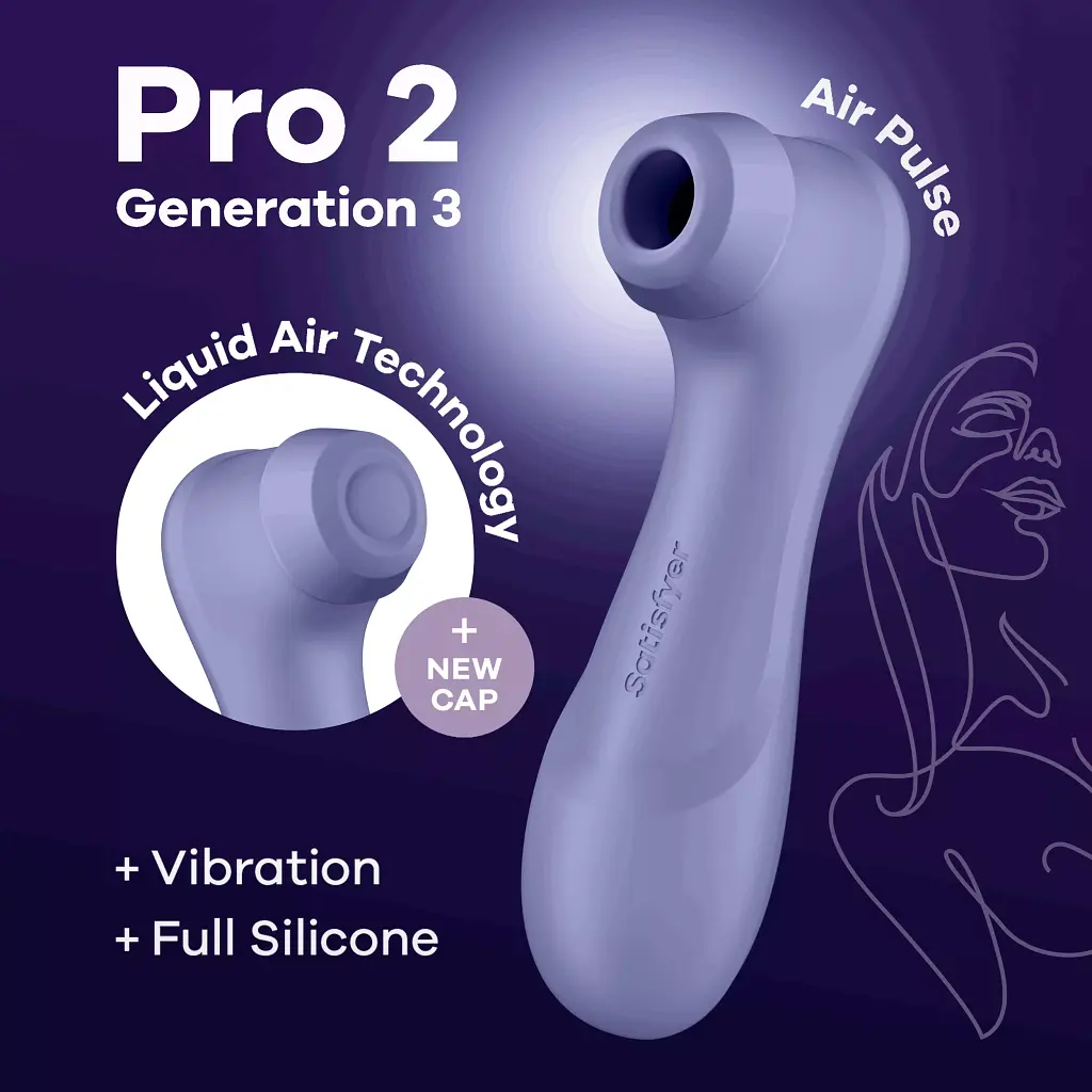 Стимулятор Satisfyer Pro 2 Generation 3 Вакуумный клиторальный фиолетовый - фото 5