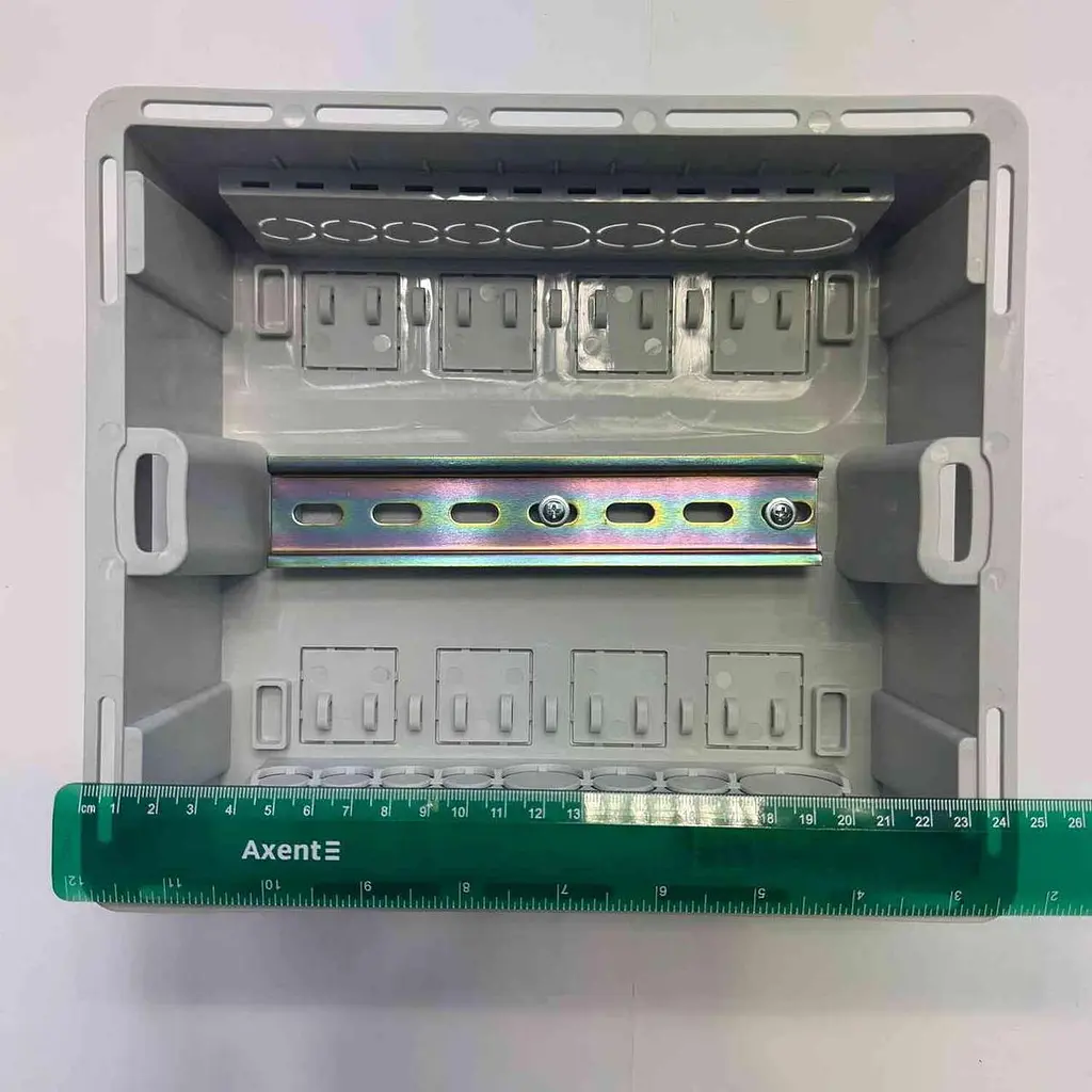 Бокс пластиковий СКІМ 09 модулів вбудований IP40 чорний прозора дверка ( С11902022 ) - фото 8