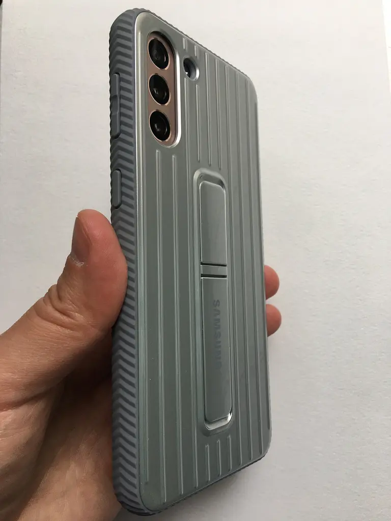 Чохол протиударний із підставкою Protective Rugged Standing Cover EF-RG996 для Samsung Galaxy S21 Plus Silver - фото 9