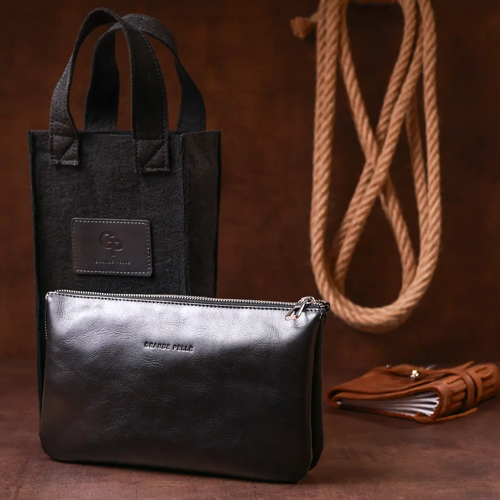 Чоловічий шкіряний клатч GRANDE PELLE sum0026725 - фото 8