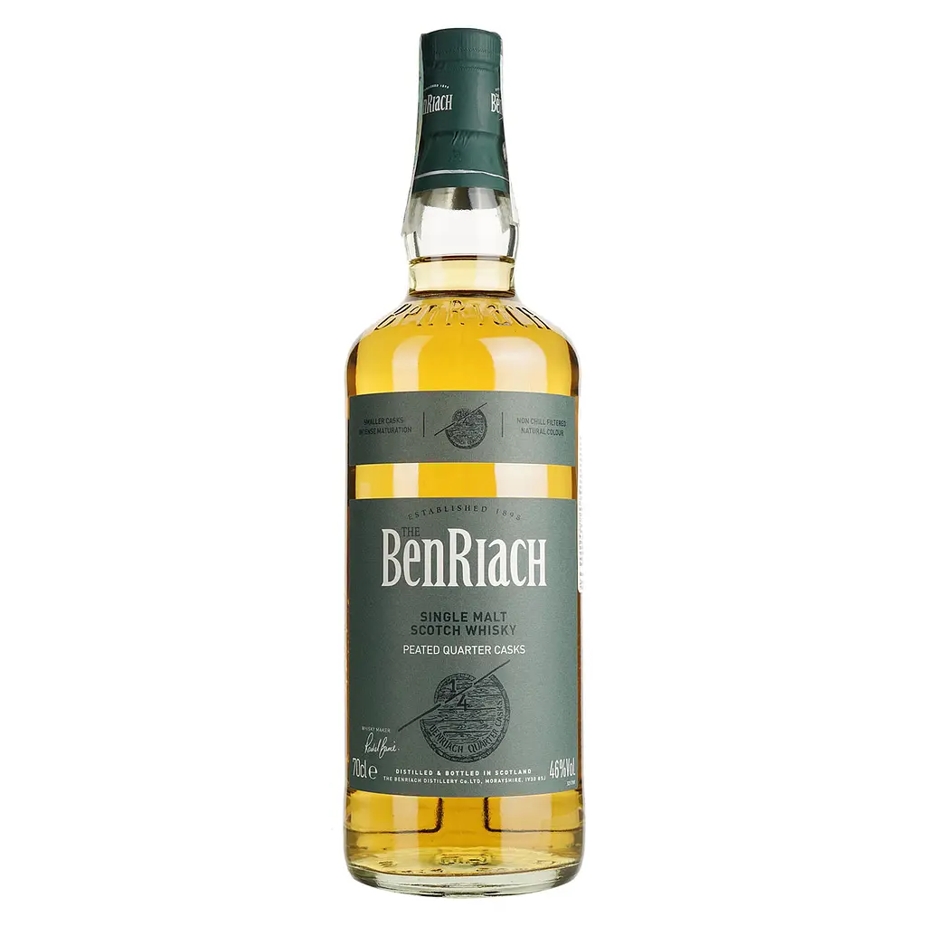 Виски BenRiach Peated Quarter Casks 46% 0.7 л в подарочной упаковке - фото 2