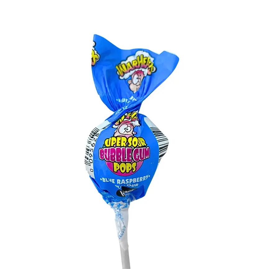 Упаковка льодяників на паличці Warheads A Super Sour Gum Pops, 19г x 100шт - фото 4