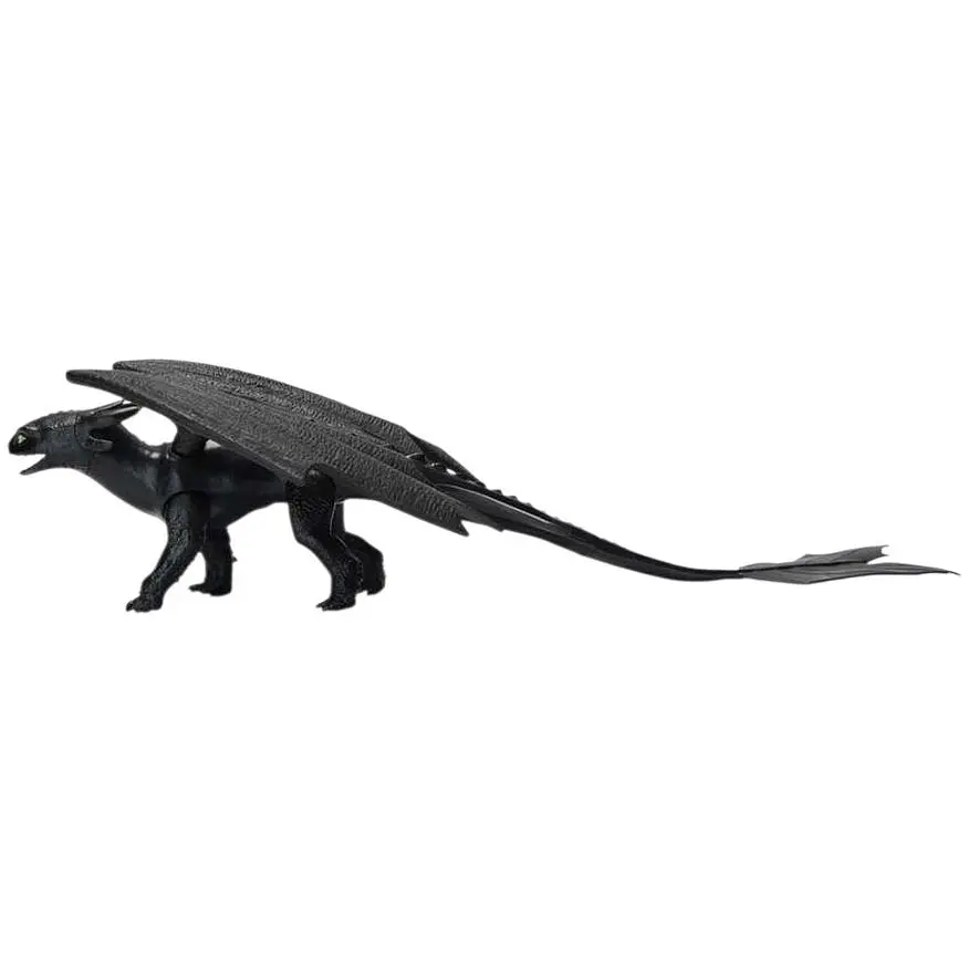 Колекційна фігурка дракона Як приборкати дракона Беззубик з механічною функцією 23 см чорний (SM66661/5909) - фото 3