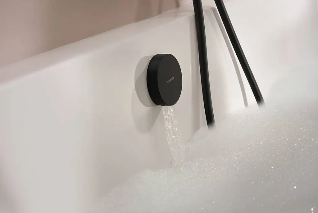 Злив-перелив Hansgrohe Exafill II, зовнішня частина до сифона для ванни з наповненням matt black/white gloss 58119670 - фото 2