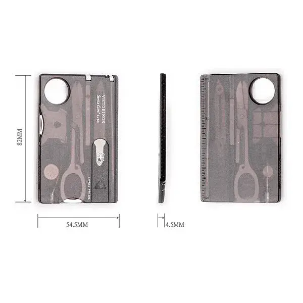 Мультитул Victorinox SwissCard Lite Transparent Black (0.7333.T3) - фото 4
