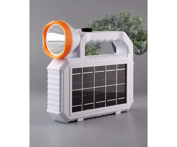 Ліхтар XO YH05 Solar Panel багатофункціональний з сонячною панеллю білий - фото 2