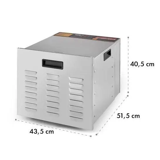 Дегидратор-сушилка для овощей фруктов Klarstein Master Jerky Steel 10 (10028437) - фото 8