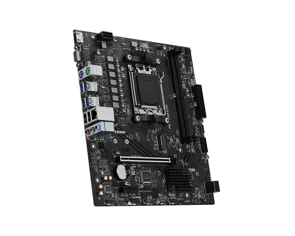 MSI Материнська плата PRO A620AM-B EVO sAM5 A620 2xDDR5 M.2 HDMI D-Sub mATX - фото 2