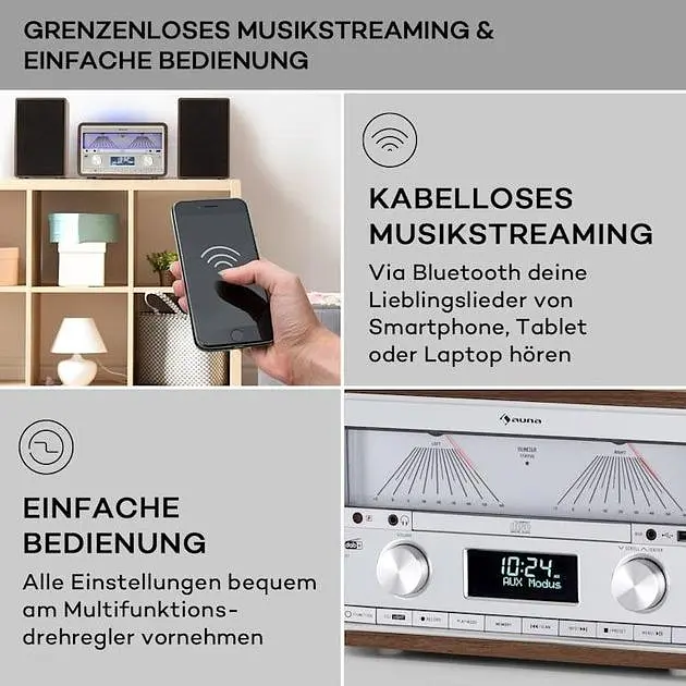Компактная стереосистема Auna Elton DAB (10041319) - фото 4