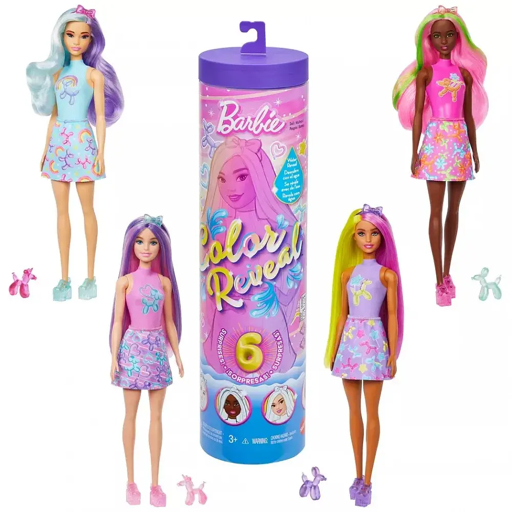 Кукла-сюрприз Barbie Color Reveal Шариковые любимцы (JFV58) - фото 2