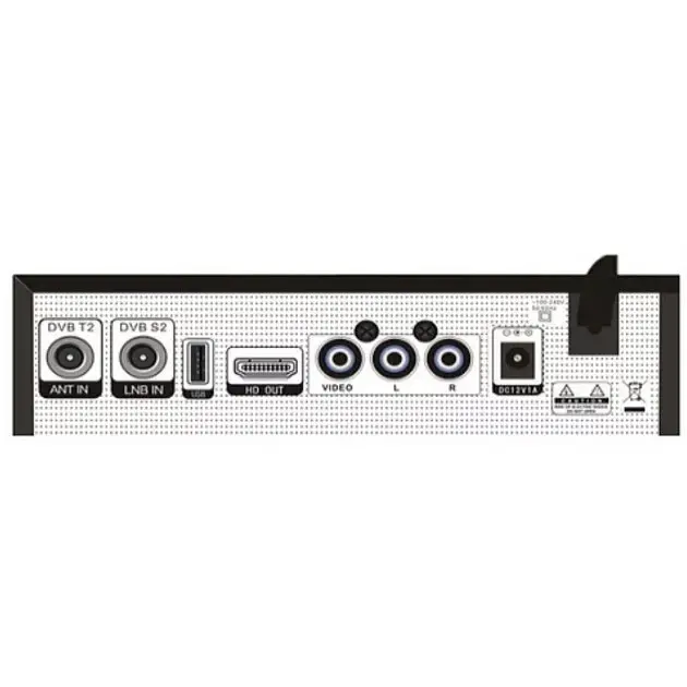 Ресивер Супутниковий та Т2 тюнер комбінований DVB-S2/T2/С Eurosky ES-19 HD Combo чорний - фото 2