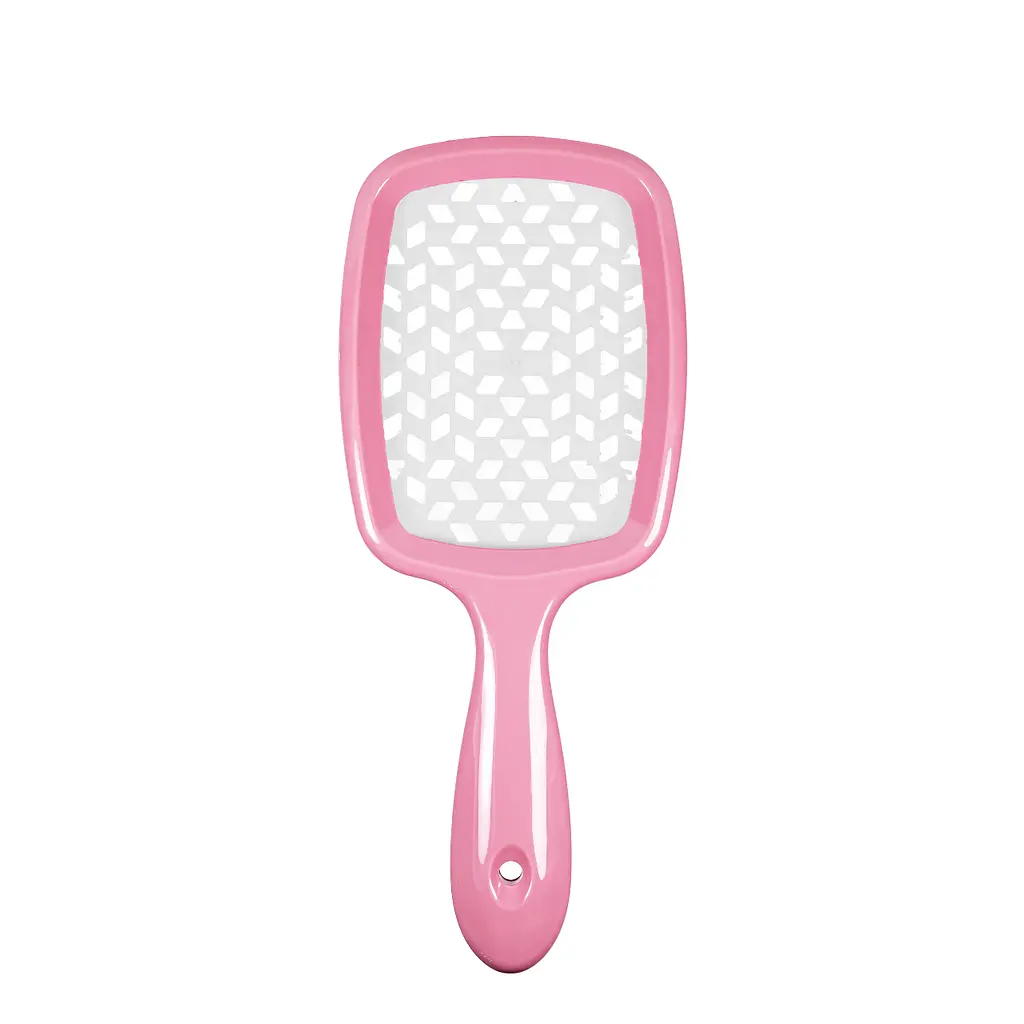 Щітка для волосся Salon Professional продувна 20 см SP0099 SL, Рожева з білим - фото 4