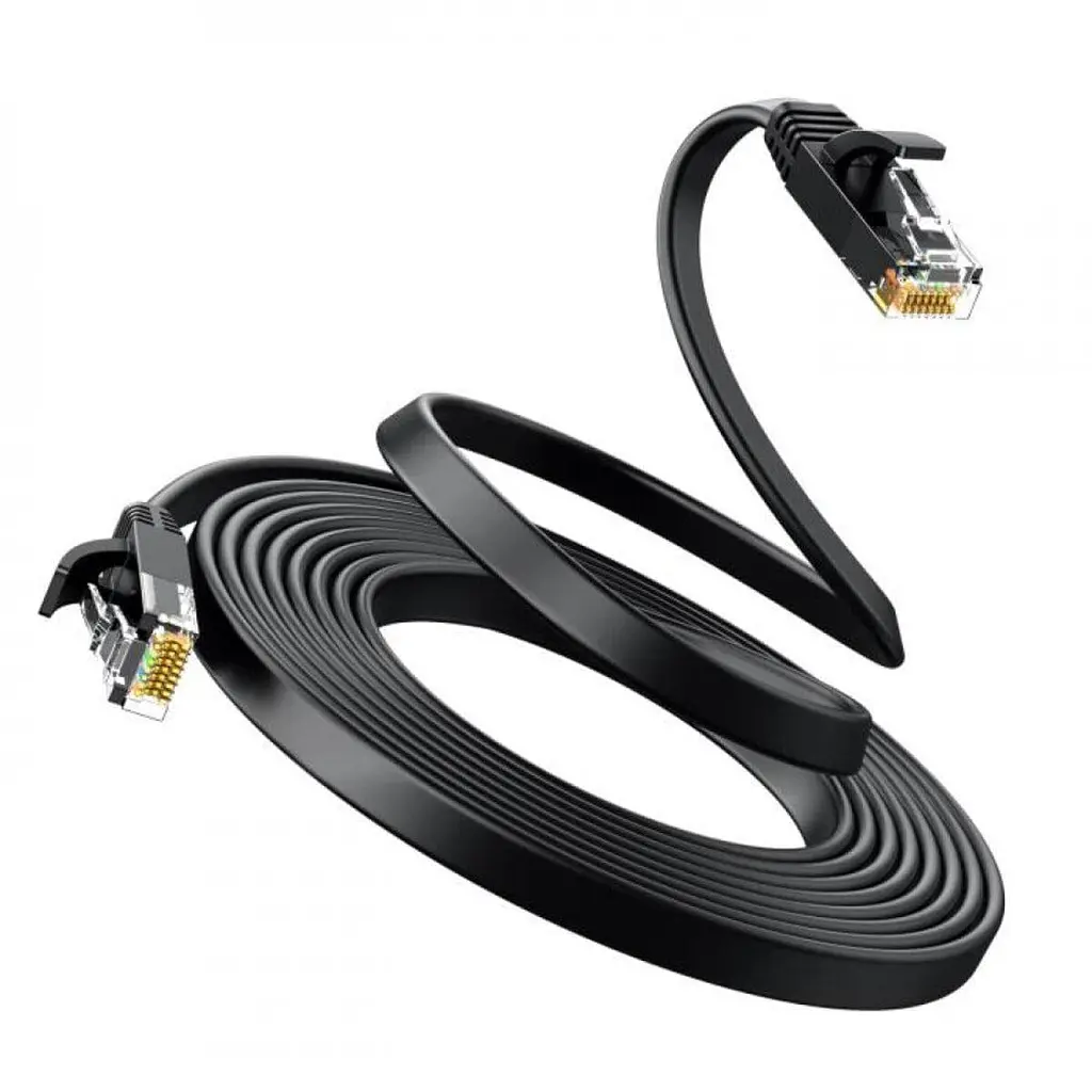 Патч-корд Ugreen NW102 Cat 6 U/UTP flat Black 1 м (50173) - фото 3