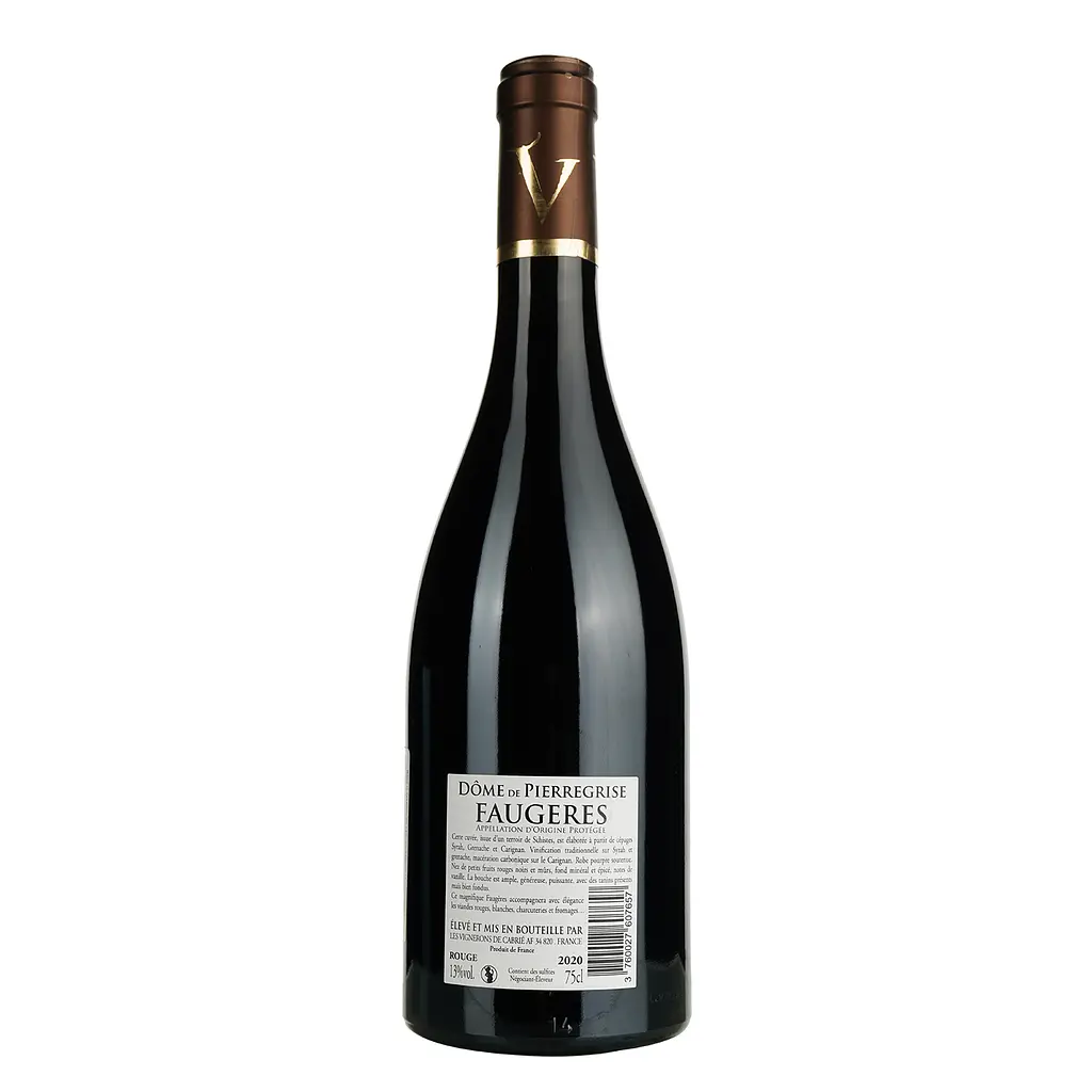 Вино Dome de Pierregrise Rouge 2020 AOP Faugeres, красное, сухое, 0.75 л - фото 4