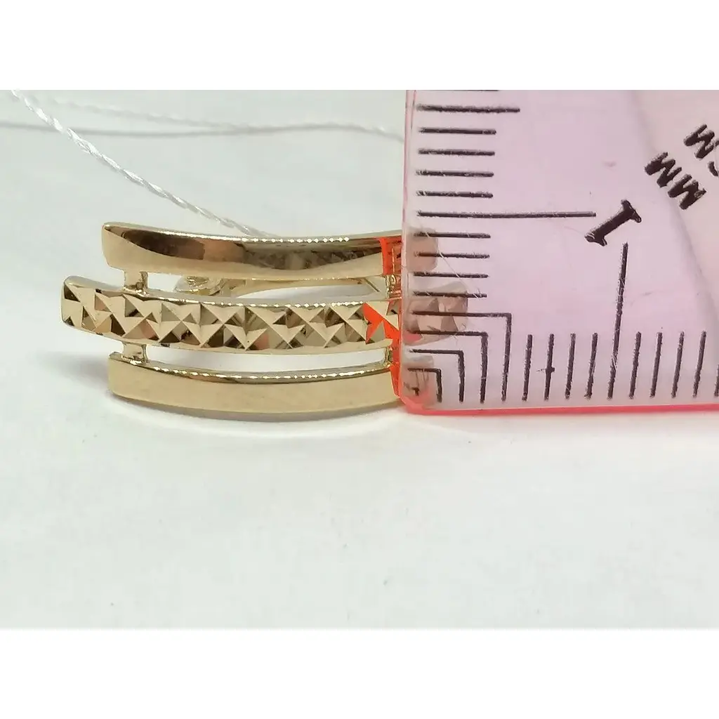 Золотые серьги Империя золота с алмазной гранью. СБ665(а)и - фото 5