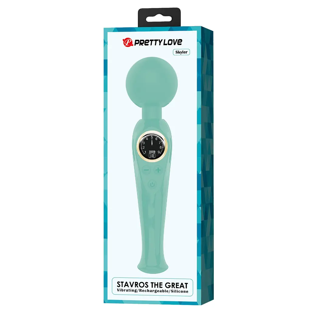Вібромасажер PRETTY LOVE - Skyler Green, 10 vibration functions 9 speed levels PRETTY LOVE BW-055016LED-2 98569 - фото 5