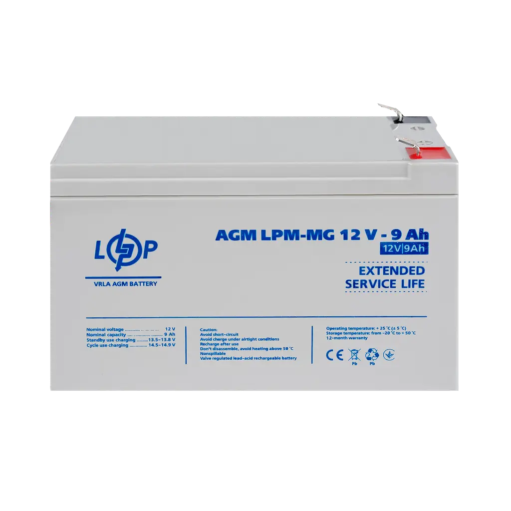 Аккумулятор мультигелевый LPM-MG 12V - 9 Ah - фото 2