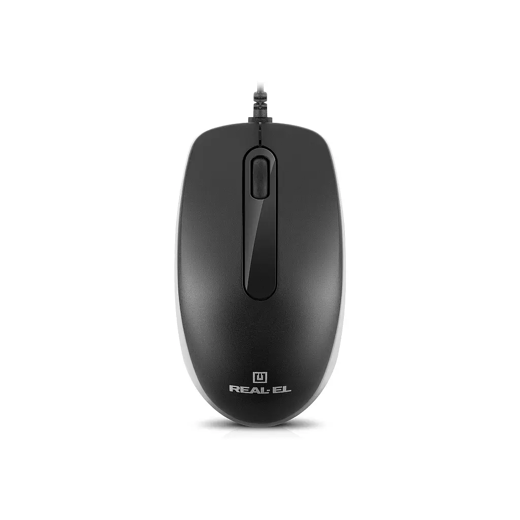 Мишка REAL-EL RM-217 USB Black/Gray (EL123200038) - фото 8